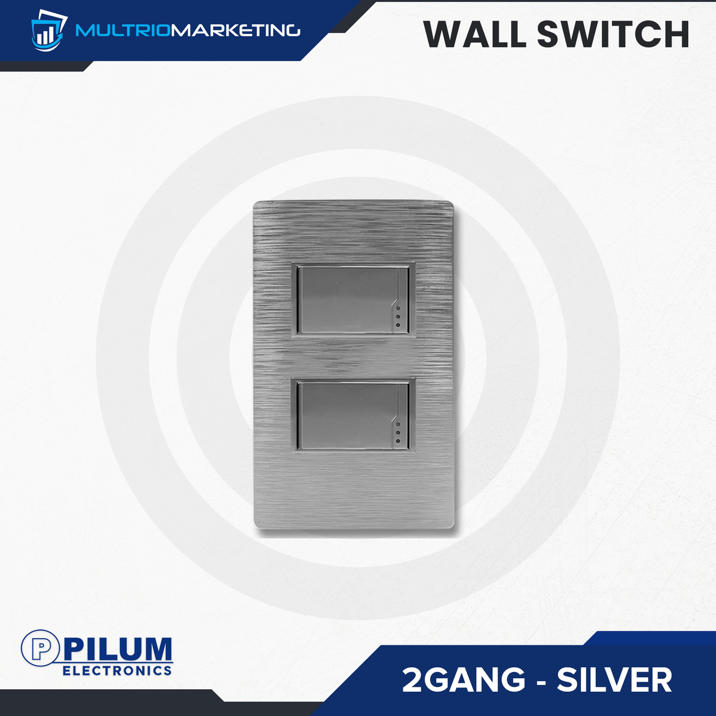 Wall Switch- One Way - Silver