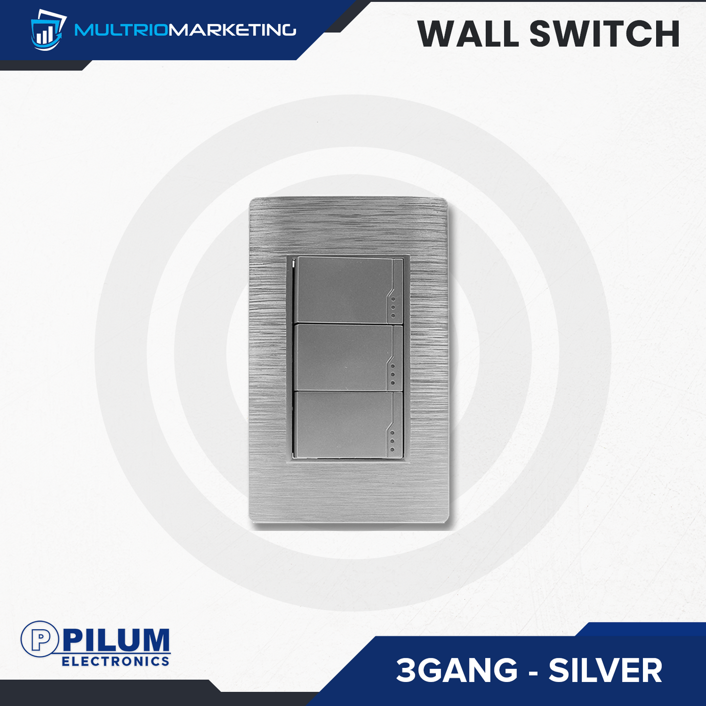 Wall Switch- One Way - Silver