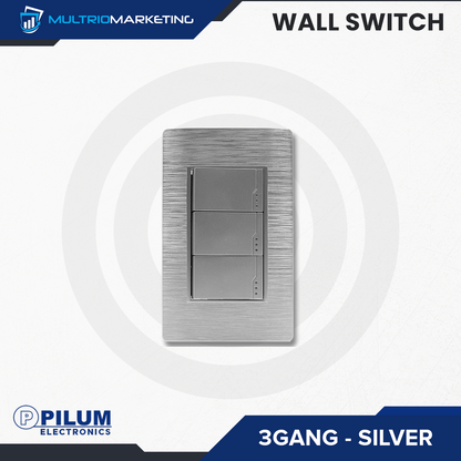 Wall Switch- One Way - Silver
