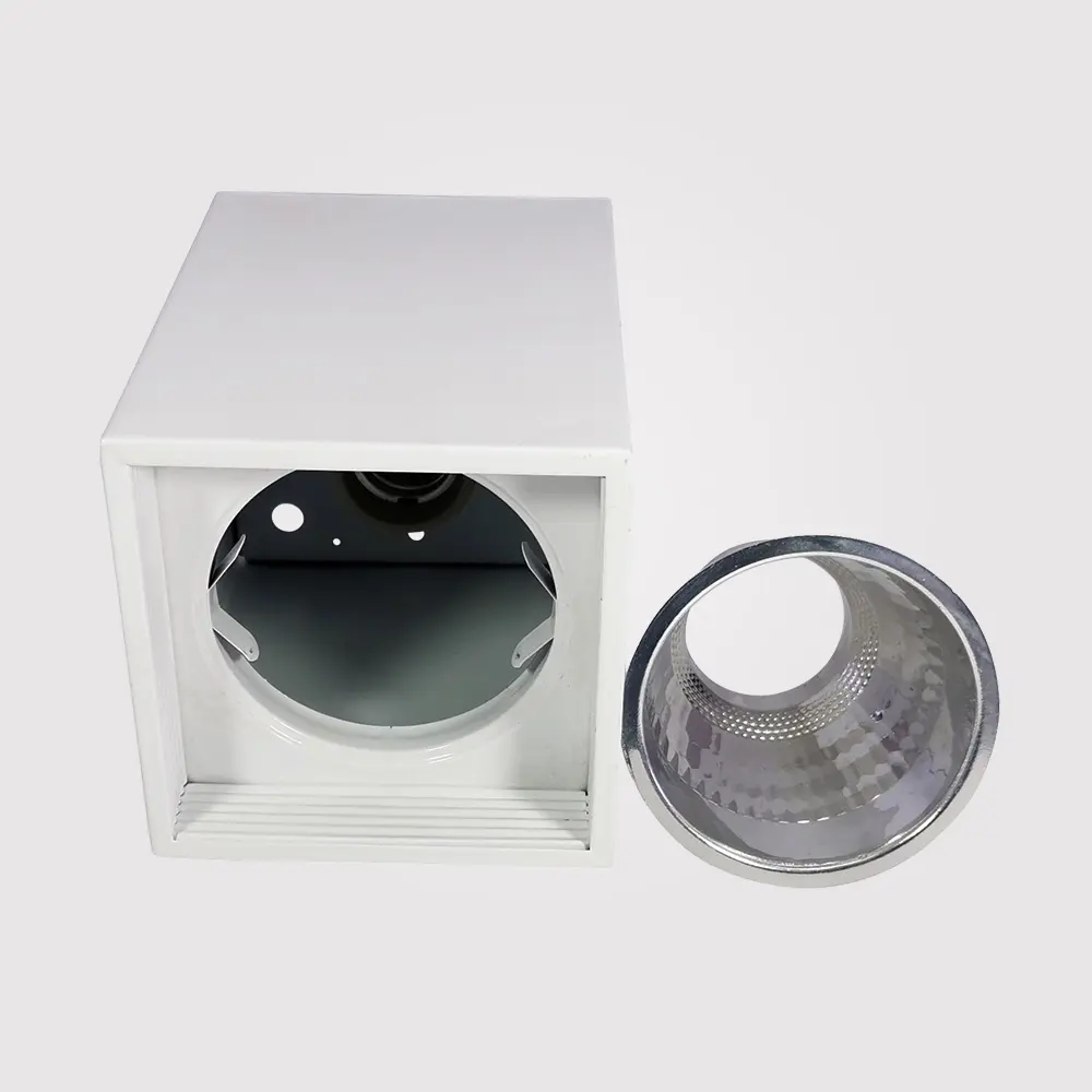Square Downlight – E27 Base Compatible