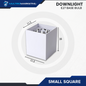 Square Downlight – E27 Base Compatible