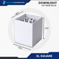 Square Downlight – E27 Base Compatible