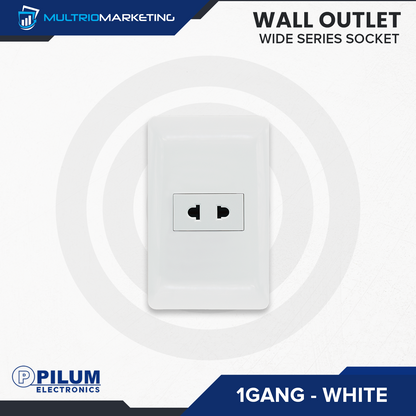 Wall Outlet - Wide Series Socket - White