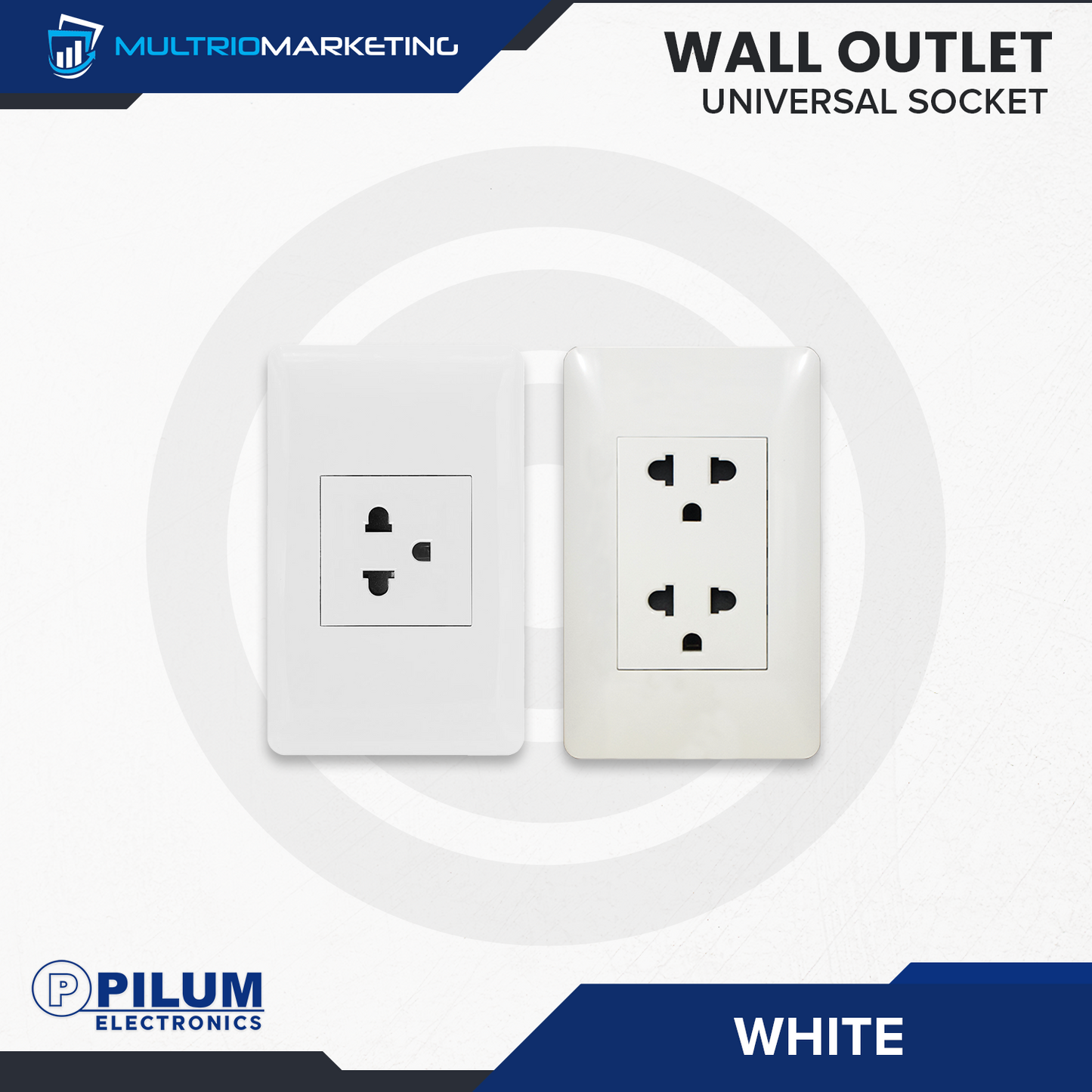 Wall Outlet - Universal Socket - White
