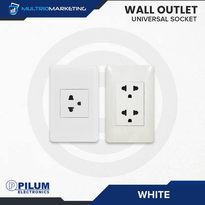 Wall Outlet - Universal Socket - White