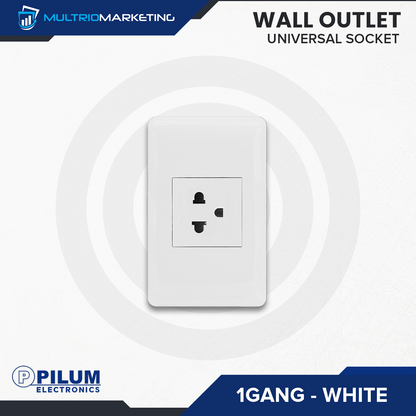 Wall Outlet - Universal Socket - White