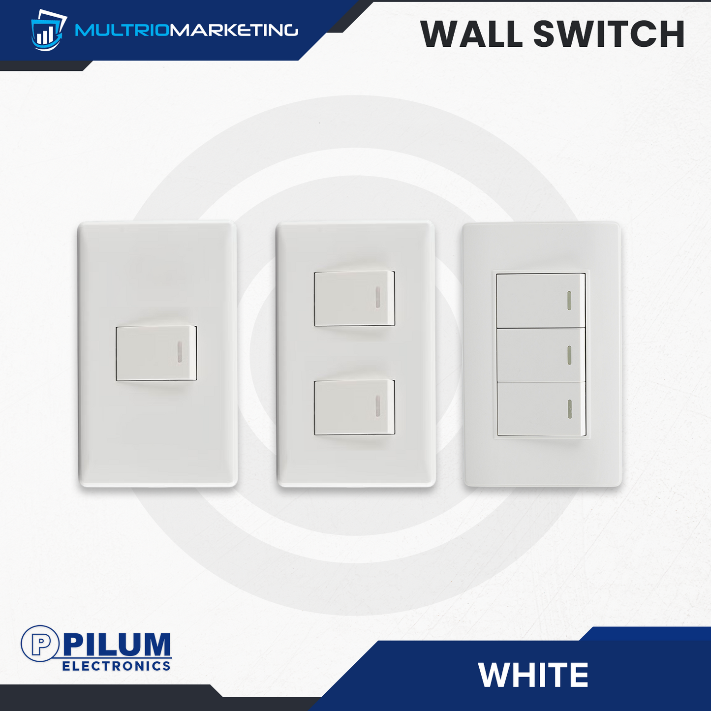Wall Switch- One Way - White